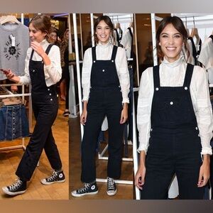 Alexa Chung x AG Adriano Goldschmied Tennessee Denim Overalls - Sz 28R